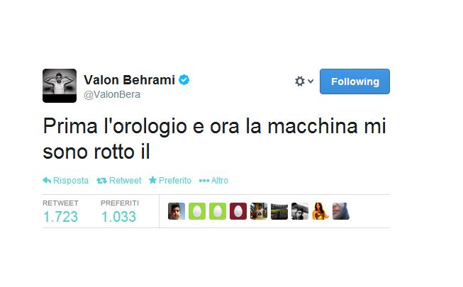 Piccolo sfogo di Behrami, dopo l'ennesima rapina... abbiamo preferito togliere il continuo del tweet! :)