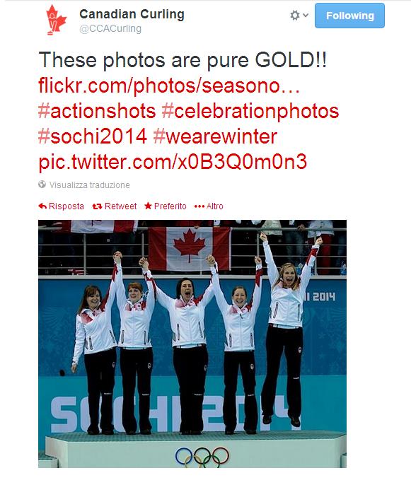Il Canada conquista la medaglia d'oro nel curling battendo la Svezia in finale