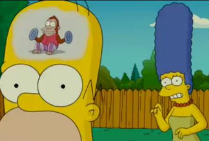 homer-scimmia-cervello-marge