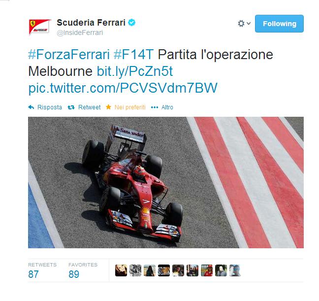 Finalmente si accendono i motori, la Ferrari è pronta a scendere in pista. Riparte il mondiale di Formula 1