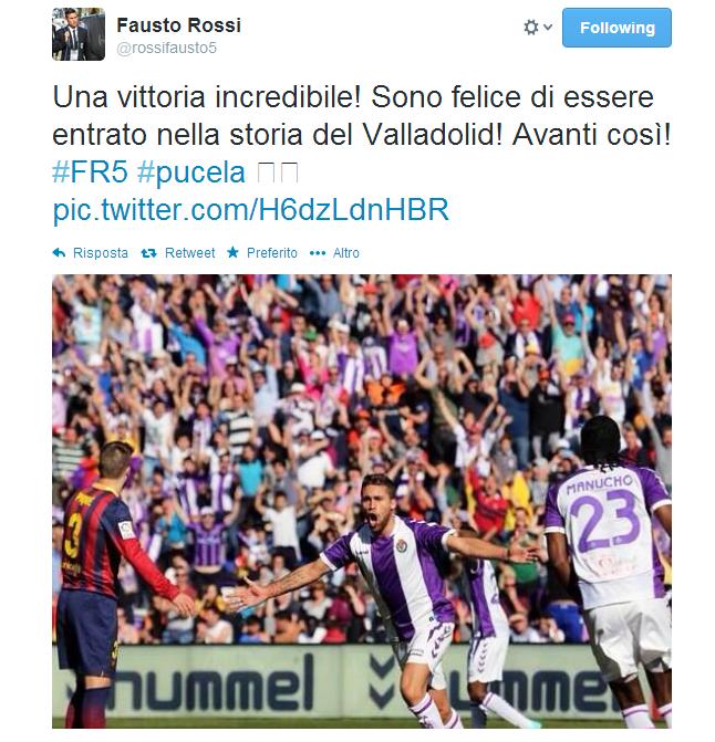 Quando Davide batte Golia, un gol importante per Fausto Rossi che decide la partita contro il Barcellona, entrando di diritto nella storia del club.