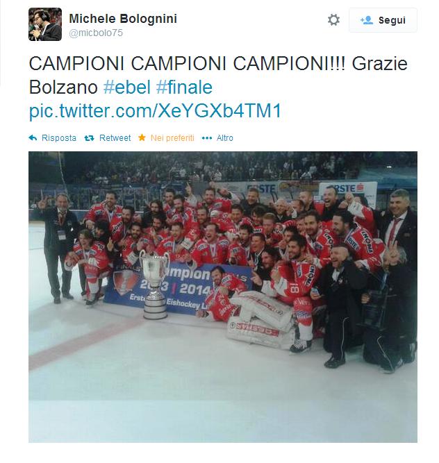 L’Hockey Club Bolzano "Foxes" si laurea campione d'Austria, dopo aver vinto 19 campionati italiani, da quest'anno aveva preso parte all’Ebel Liga. "il massimo livello del campionato austriaco di hockey su ghiaccio, dal 2006 presero parte anche squadre di altri paesi."  Il Bolzano è riuscito nell'impresa conquistando l'ambito trofeo al primo anno di partecipazione, infatti più volte la società aveva pensato di iscriversi, in quanto considerato di maggior livello e visibilità rispetto a quello italiano.