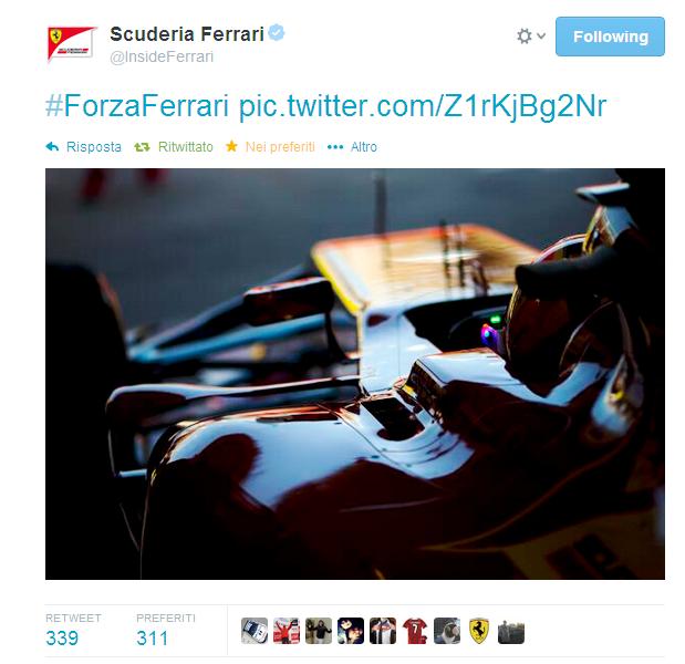  Dopo il sondaggio lanciato dalla scuderia di Maranello sul sito ufficiale, l’83% dei votanti si è dichiarato deluso della nuova Formula 1, troppe regole complicate. Ma nonostante questo l'amore per la scuderia di Maranello non cambierà mai!