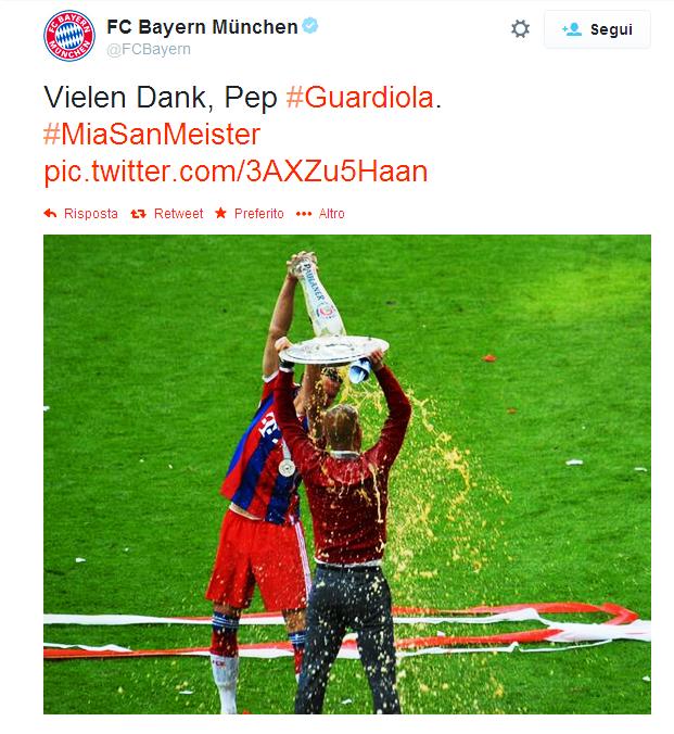 Con la vittoria per 1-0 contro lo Stoccarda, può esplodere la festa con la doccia di birra tanto attesa!