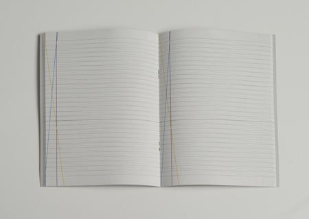 Not-book 01 “a notebook of one’s own”: per chi scrive con l’a-capo che rientra o avanza riga dopo riga, con il testo che corre verso l’alto o verso il basso