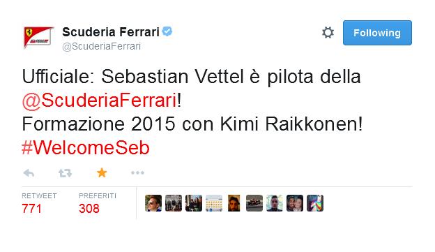 Adesso è ufficiale, il quattro volte Campione del Mondo Sebastian Vettel sarà il prossimo pilota della Scuderia Ferrari. 