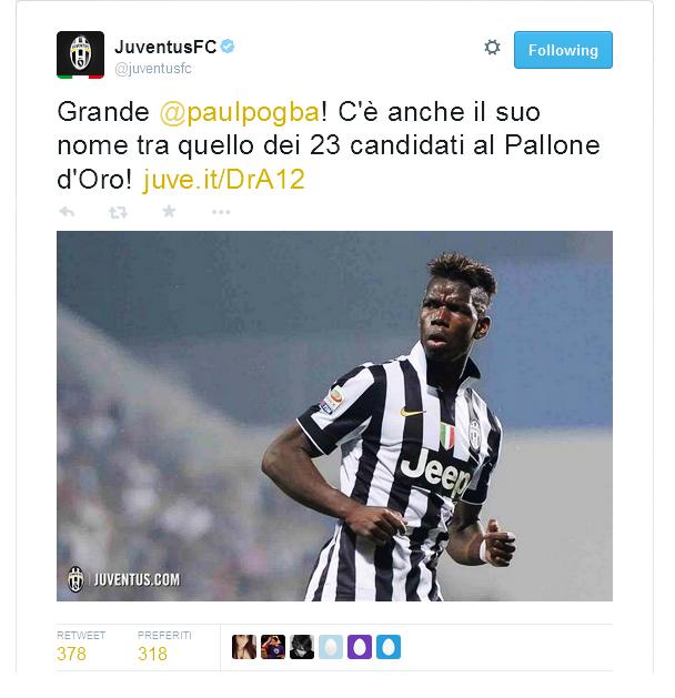  Nella lista dei 23 candidati per la vittoria del Pallone d'Oro non ci sarà nessun italiano, ma a rappresentare il nostro campionato c'è Paul Pogba, stellina della Juventus e della nazionale francese. Mentre a rapprensentare il made italy nel calcio saranno Antonio Conte e Carlo Ancelotti, candidati al ‘FIFA World Coach’(il Pallone d’Oro degli allenatori).