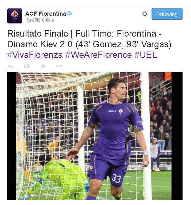 Serate indimenticabili per le italiane in Europa. Dopo 12 anni la Juventus torna in una semifinale di Champions League, e dopo 5 anni ritroviamo un italiana a lottare per la coppa più prestigiosa a livello di club. Adesso toccherà giocarsi la finale contro i Campioni d'Europa di Carletto Ancelotti. Il Napoli dopo la larga vittoria in Germania si fa recuperare in casa dal 2-0 al 2-2 in pochi minuti, e dopo 26 anni tornerà a giocarsi una semifinale europea, dovrà vedersela contro gli ucraini del Dnipro, mentre la Fiorentina con la vittoria casalinga per 2-0 approda in semifinale dopo 5 anni dove affronterà i campioni in carica del Siviglia