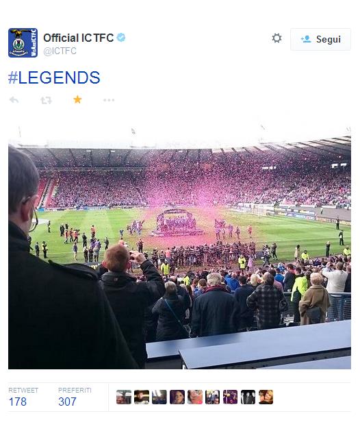 L'Inverness conquista la sua prima Coppa di Scozia, battendo in finale il Falkirk per 2-1.