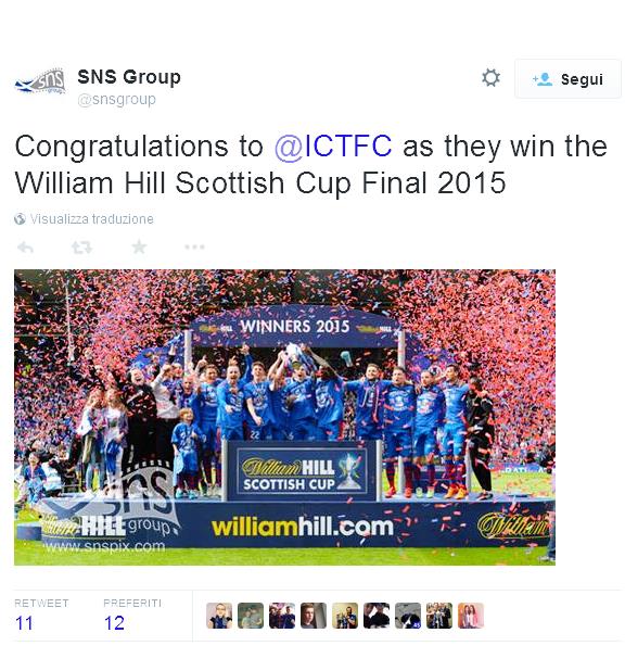 L'Inverness conquista la sua prima Coppa di Scozia, battendo in finale il Falkirk per 2-1.