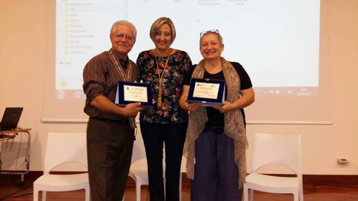  L’assessore Loredana Nicotra con Alfio Patti e Iole Di Simone