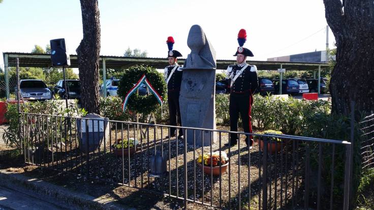 Il monumento in ricordo della strage